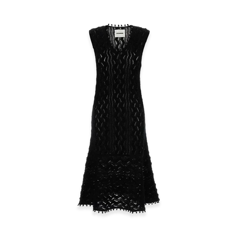 Jil Sander Women's Abito In Cotone Nero "Black"