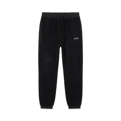 Stussy Logo Inside Out Fleece Sweatpants "Black"
