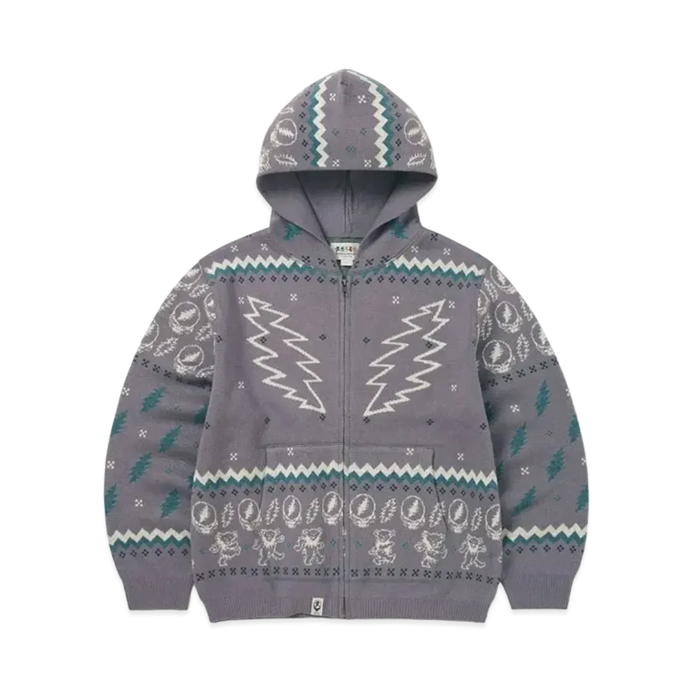 thisisneverthat GD Iconography Knit Zip Hoodie "Lavender"