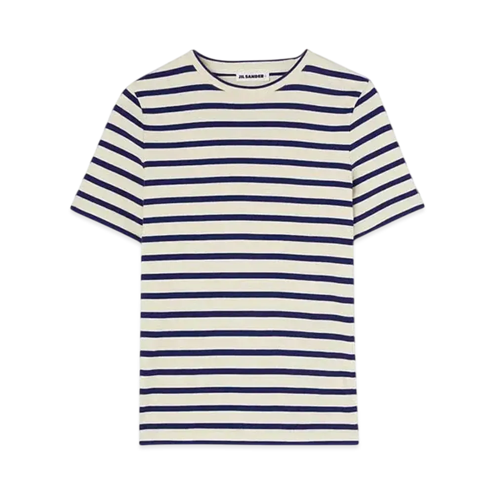 Jil Sander Women's Crew-Neck T-Shirt "Mariniere"