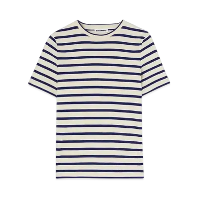 Jil Sander Women's Crew-Neck T-Shirt "Mariniere"