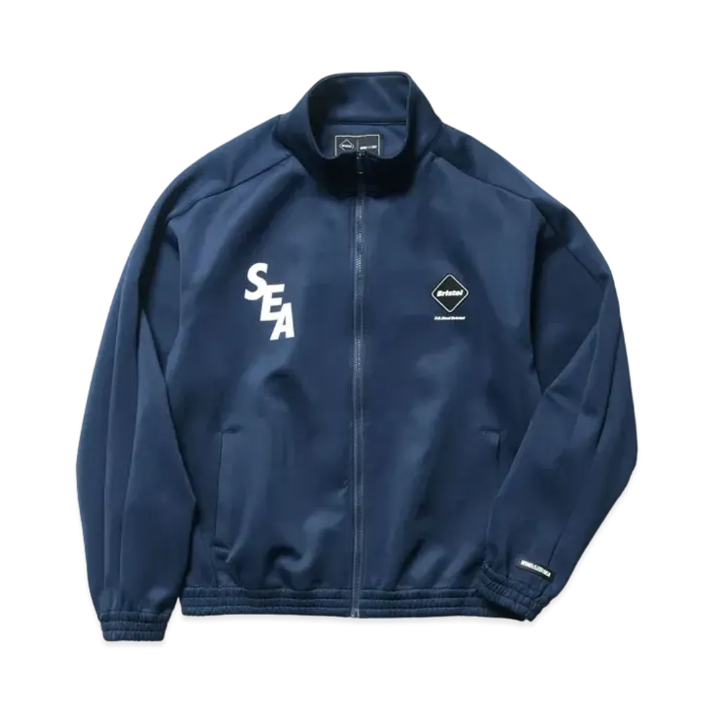 WIND AND SEA BRISTOL SEA TECH JERSEY STAND COLLAR JACKET "Navy"
