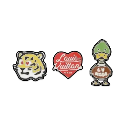 Louis Vuitton x NIGO SET OF 3 PINS "Mulit"