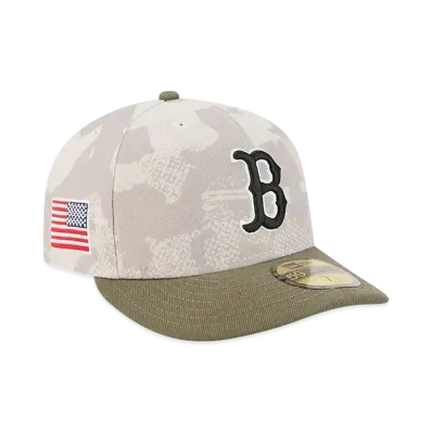 NEW ERA PC 59Fifty On Field MLB 2025 Armed Forces Day Boston Red Sox "Stone"