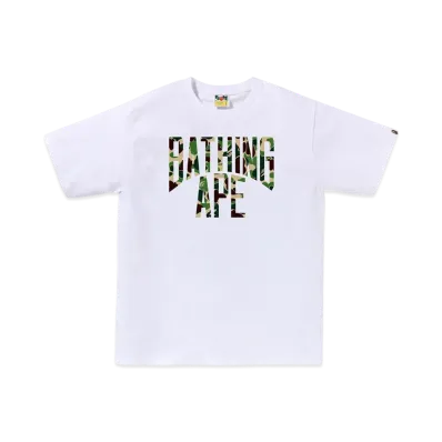 A BATHING APE ABC Camo Nyc Logo Tee "White/Green"