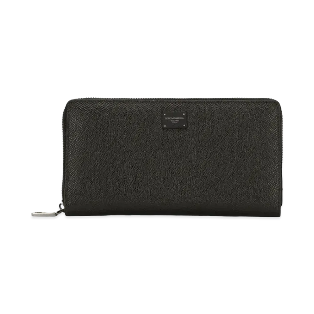 Dolce&Gabbana Zip-Around Wallet Calfskin "Black"