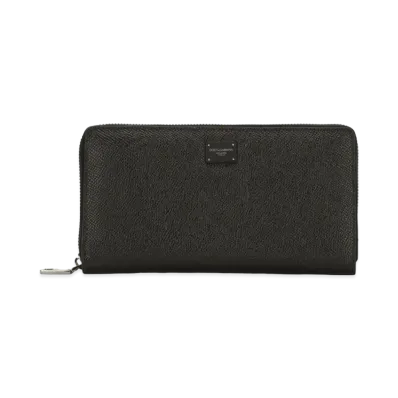 Dolce&Gabbana Zip-Around Wallet Calfskin "Black"