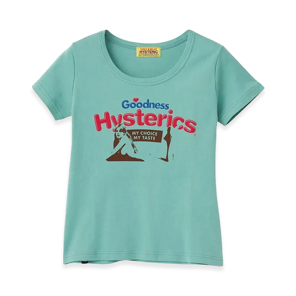 HYSTERIC GLAMOUR Women's Goodness Mini Tee "Green"
