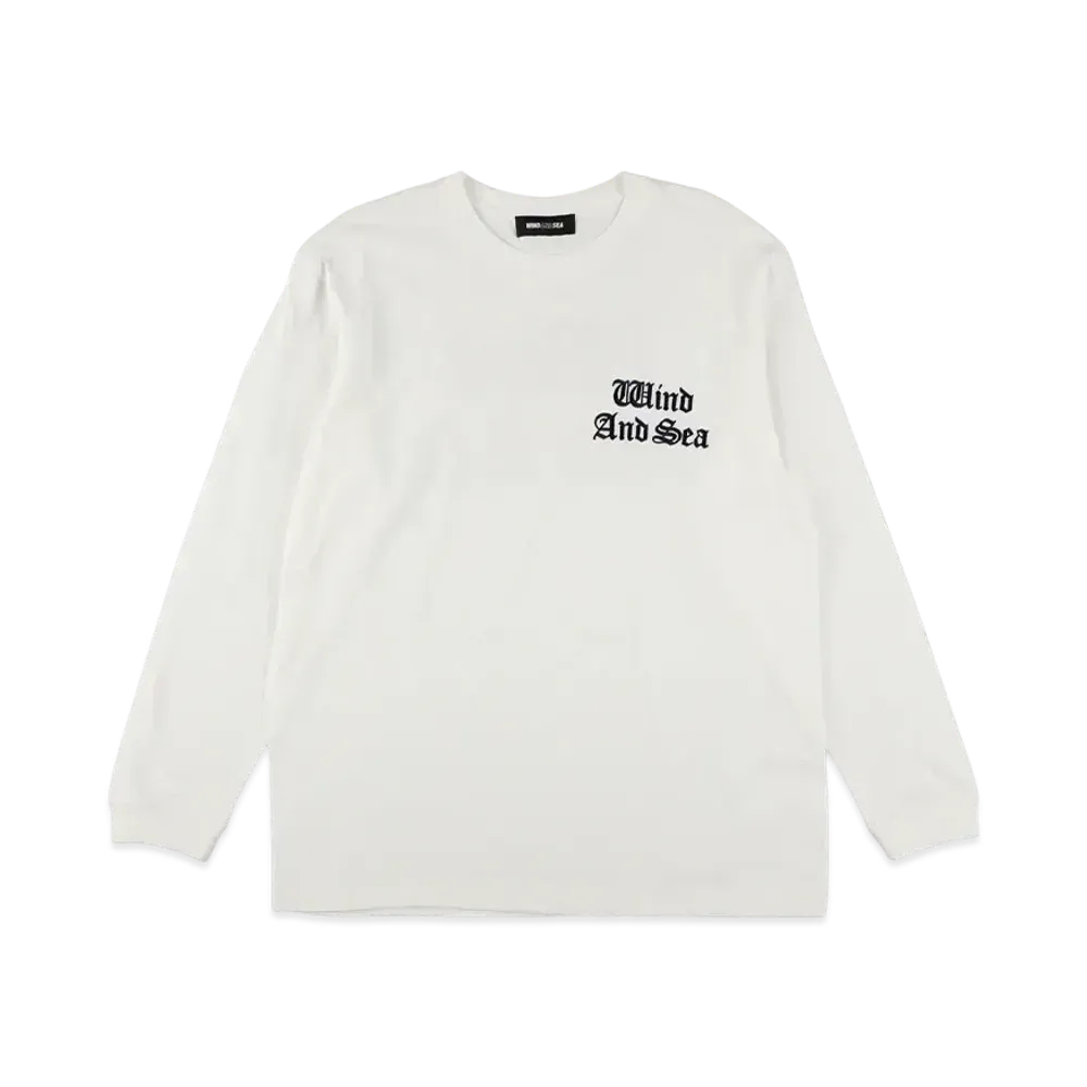 WIND AND SEA Flocky Processing Logo L/S Tee "White"