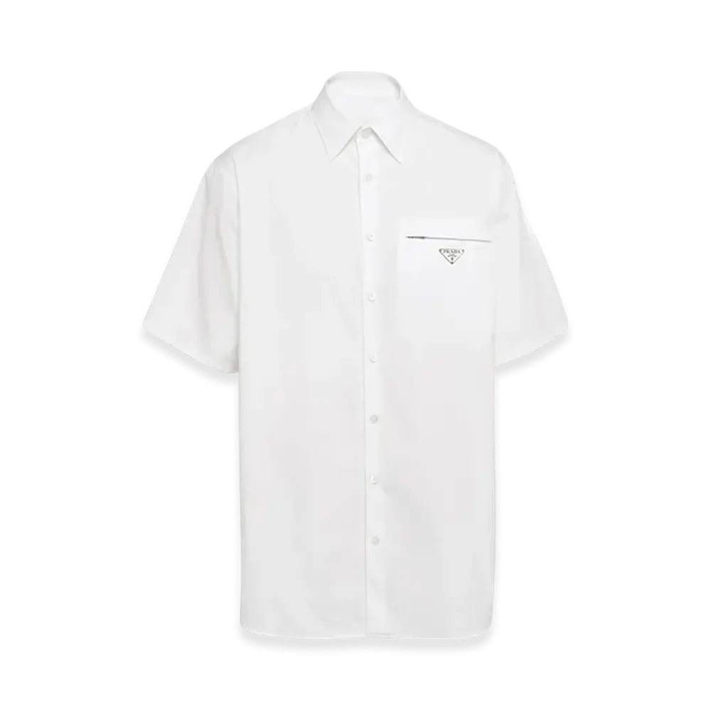 PRADA S/S Cotton Shirt "White"