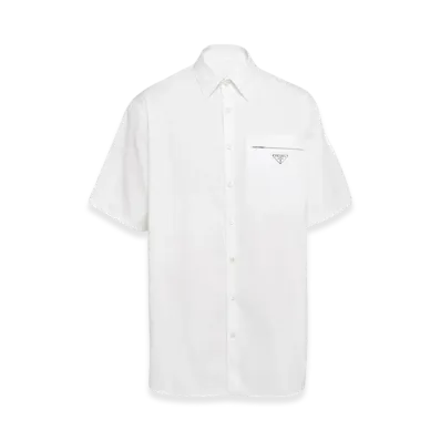 PRADA S/S Cotton Shirt "White"