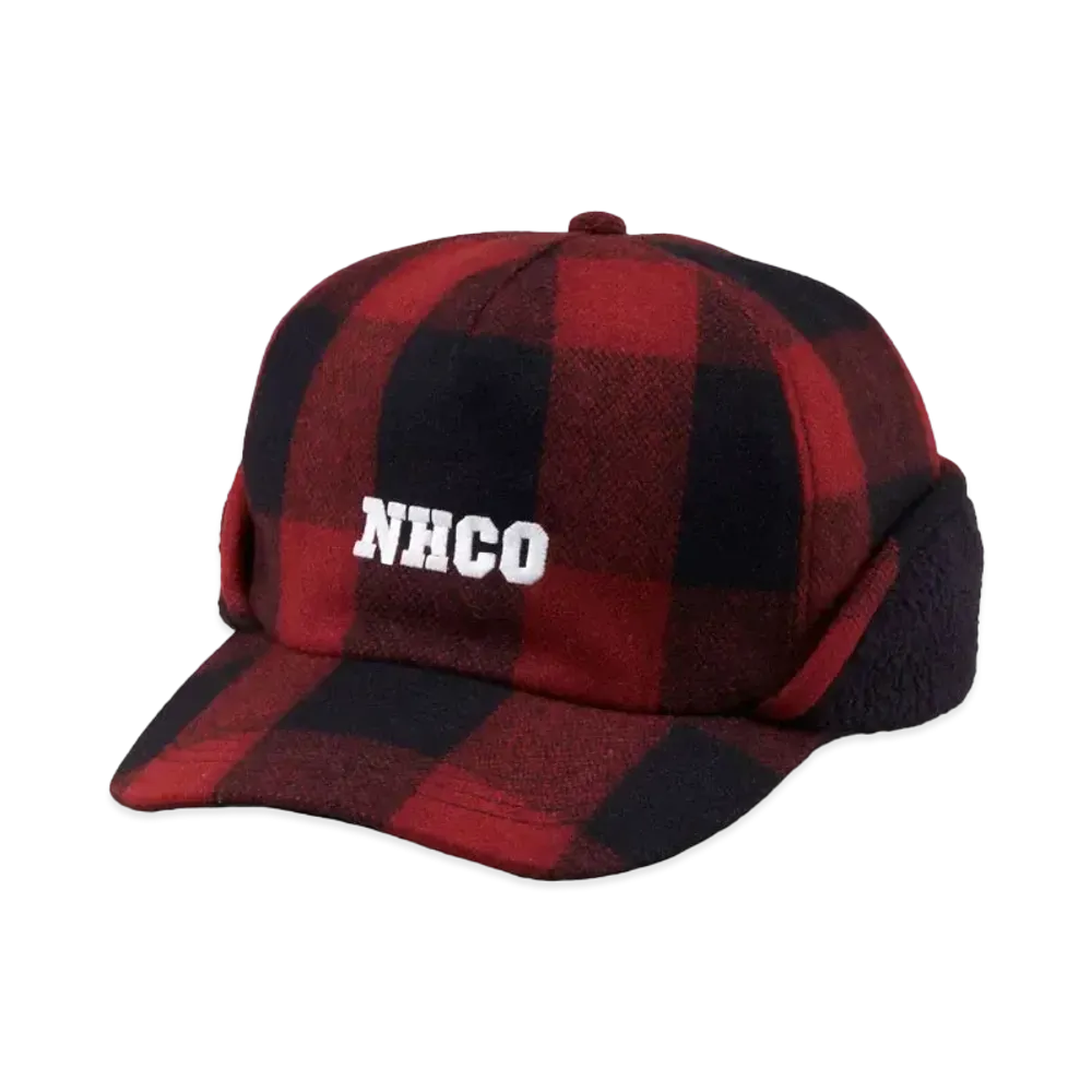 NEIGHBORHOOD Buffalo Check Flap CAP . WN "Red"
