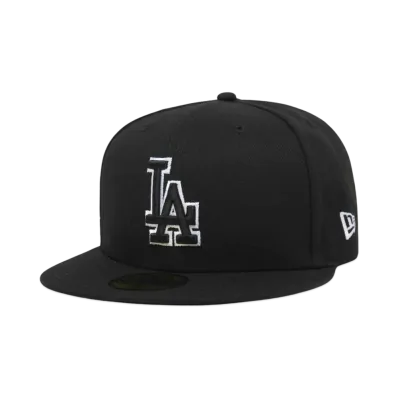 NEW ERA 59FIFTY LOSDOD BLK BLK SWHT 23J "BLACK/WHITE"