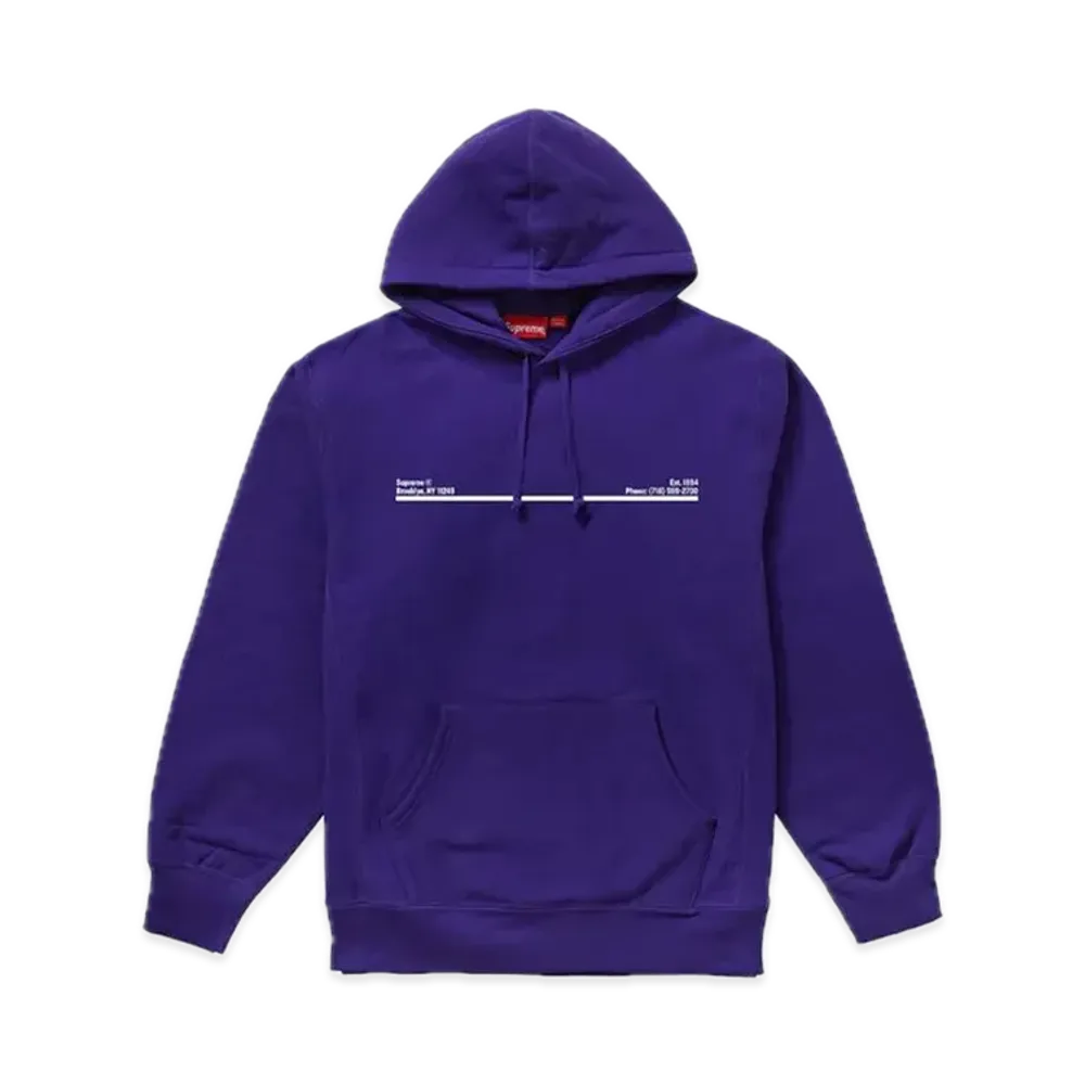 Supreme Shop Hooded Sweatshirt Brooklyn "Purple"