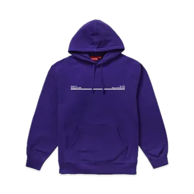 Supreme Shop Hooded Sweatshirt Brooklyn "Purple"