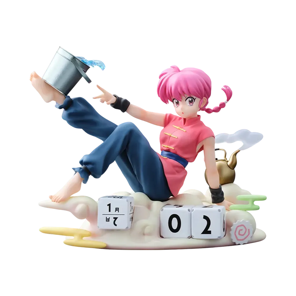 BANDAI "Ichiban Kuji" -TV Anime "Ranma 1/2" 2nd Edition- A Prize Ranma Perpetual Calendar Figure