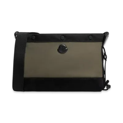 MONCLER New Tech Water-Repellent Crossbody Bag "Olive Green"