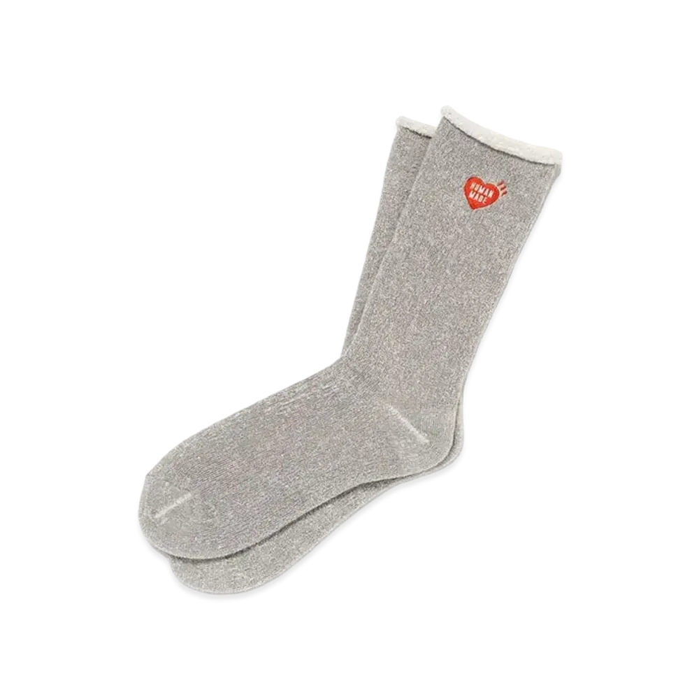 HUMAN MADE Plating Pile Socks "Gray"