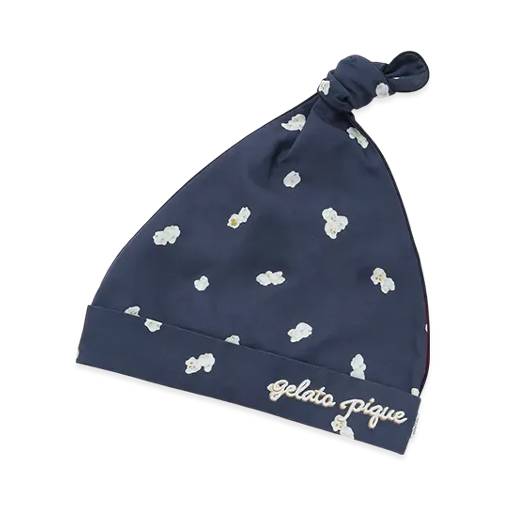 GELATO PIQUE Homme Popcorn Pattern Night Cap "Navy"