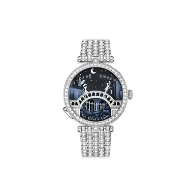 Van Cleef & Arpels Lady Arpels Pont des Amoureux watch "18K White gold/Diamond"