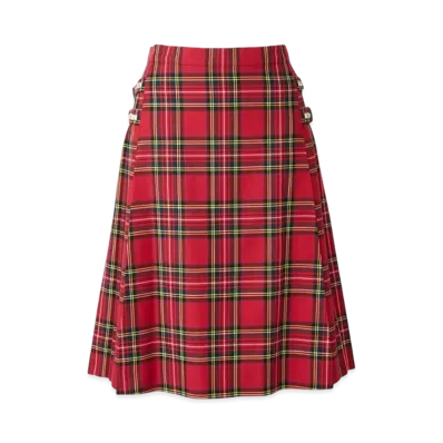 HYSTERIC GLAMOUR Tartan Check Side Belt Skirt "Red"