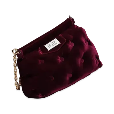 Maison Margiela Glam Slam Classique Small Velvet "Merlot"