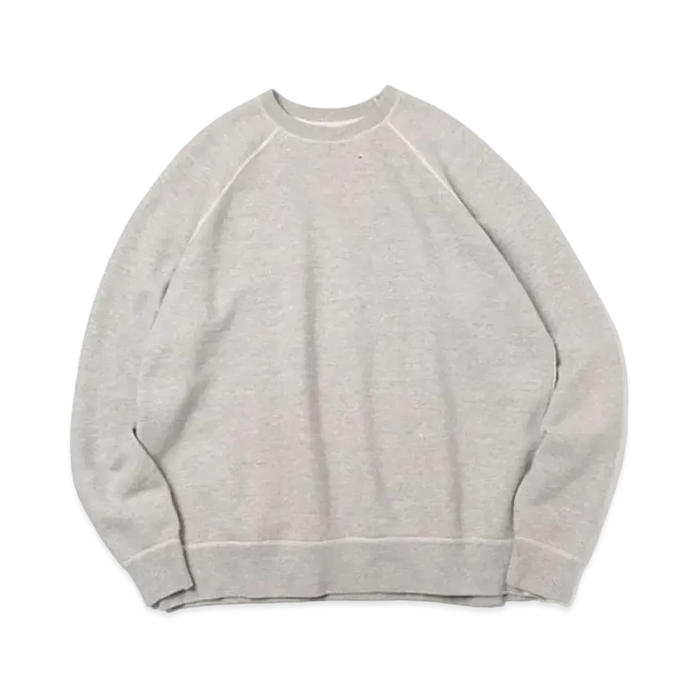 A.PRESSE Vintage Washed Sweat Shirt "Grey"