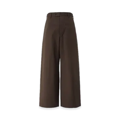 COMME des GARCONS HOMME Yarn-Dyed Cotton Serge Pants "Dark Brown"