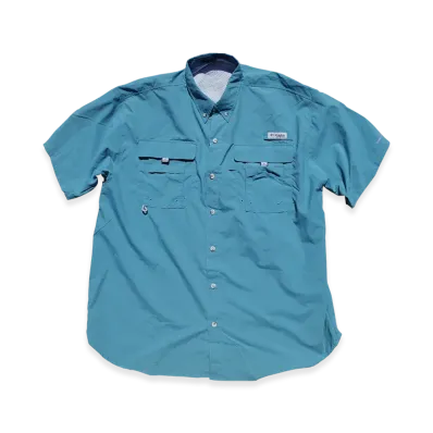 Columbia Bahama Ii S/S Shirt "Blue"