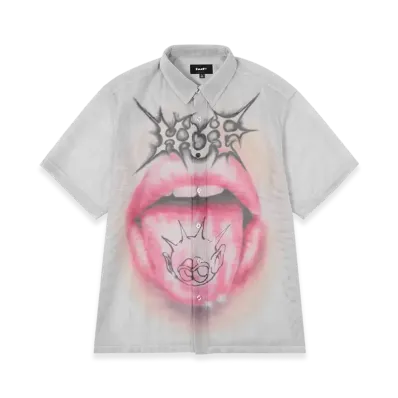 HUF x RYOTA DAIMON For Huf Mesh Shirt "Light Gray"