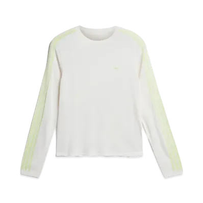 adidas x Wales Bonner Long Sleeve Knit T-Shirt "Chalk White/Semi-Frozen Yellow"