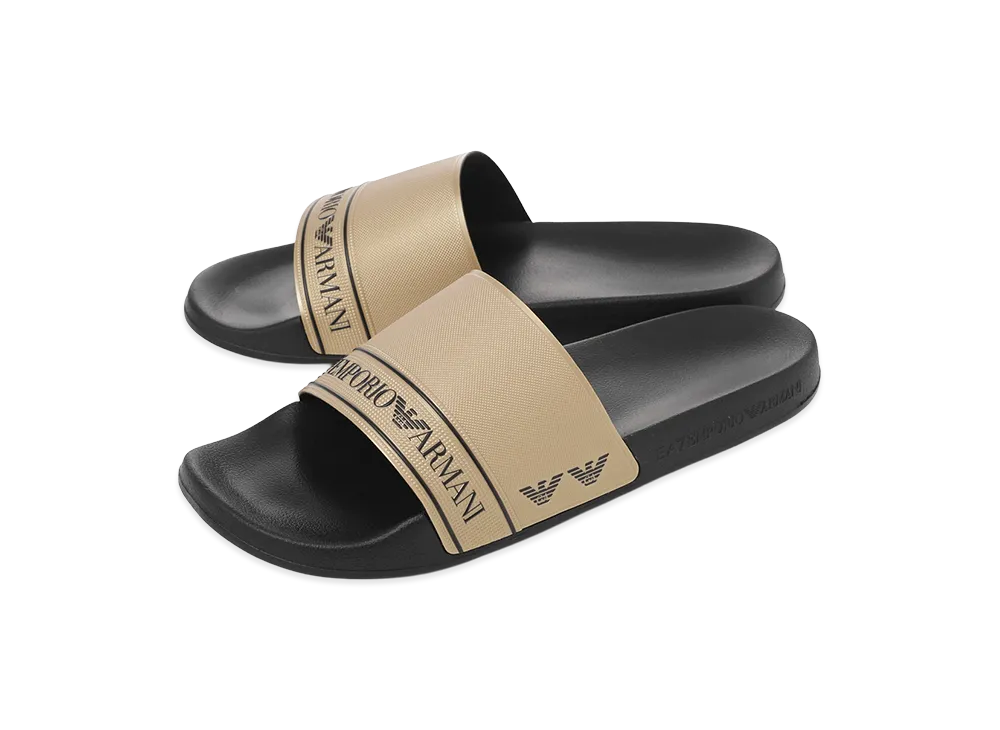 EMPORIO ARMANI EA7 Sandals "Gold/Black"