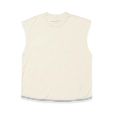 and wander Merino Base Tank Top "Off White"