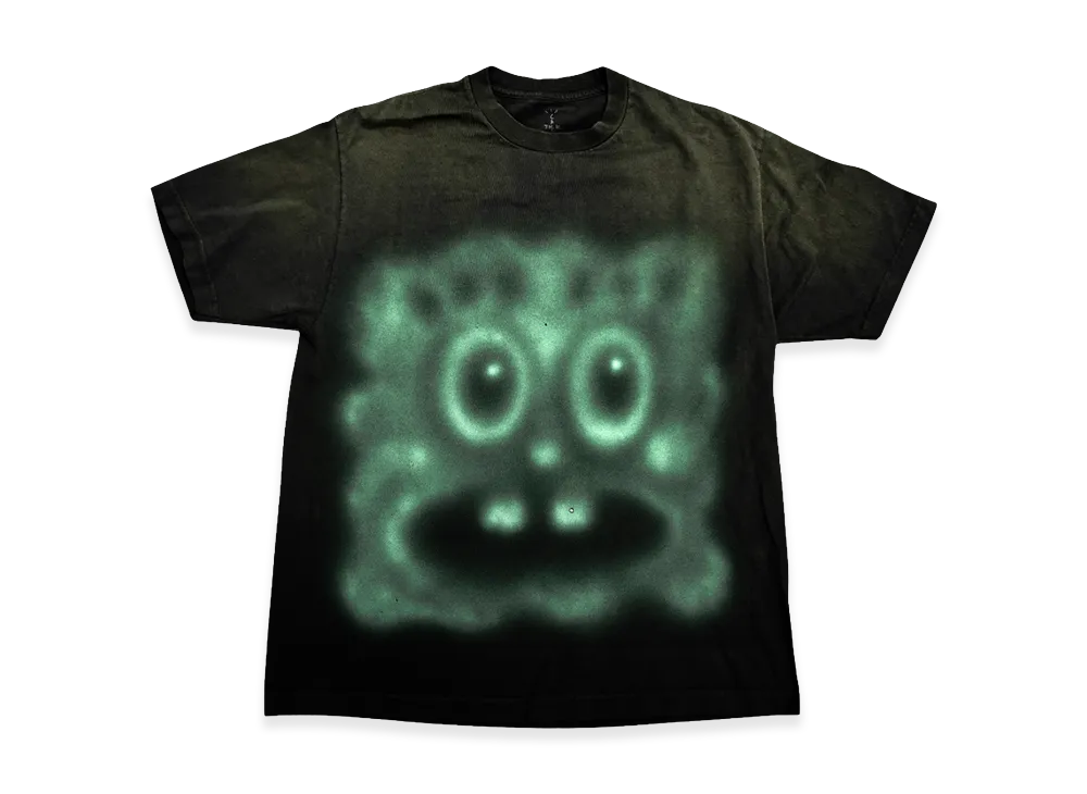 Travis Scott Cactus Jack x SPONGEBOB Krabby Patty Tee "Black"