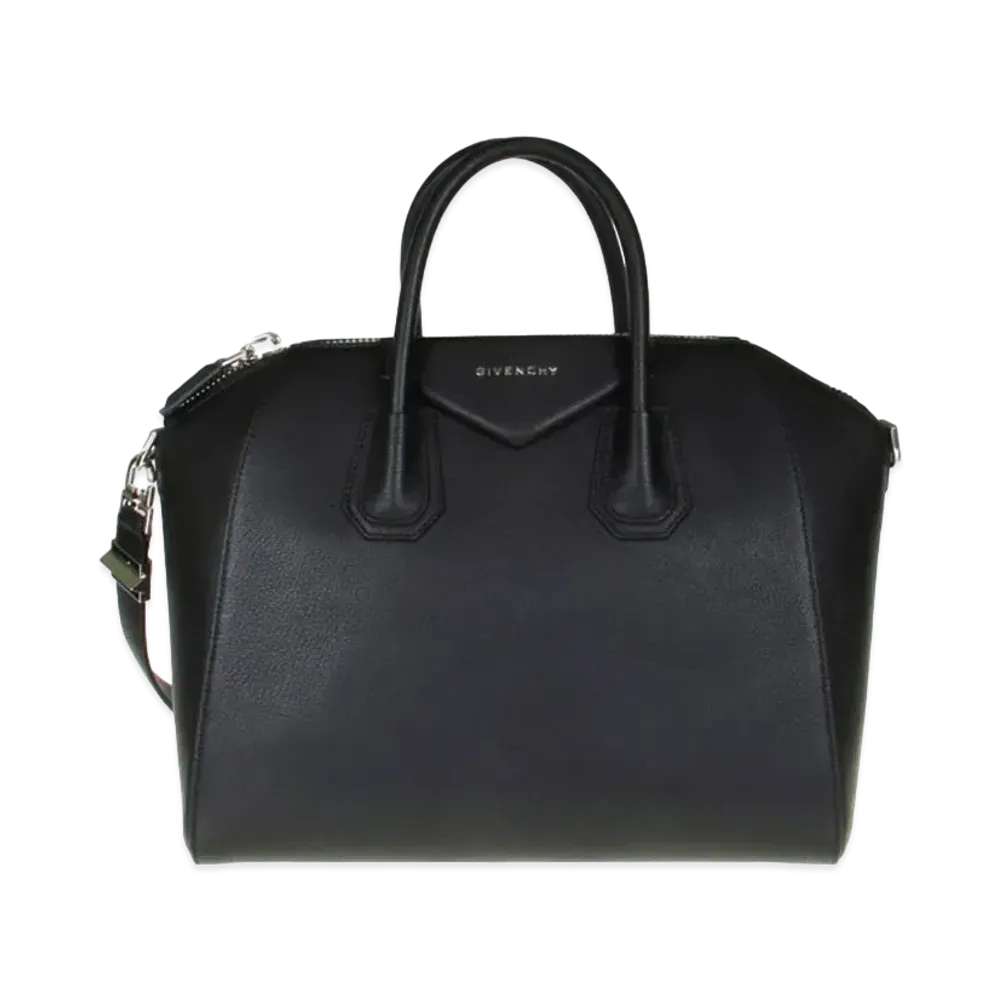GIVENCHY Medium Antigona Bag in Grained Leather "Black"