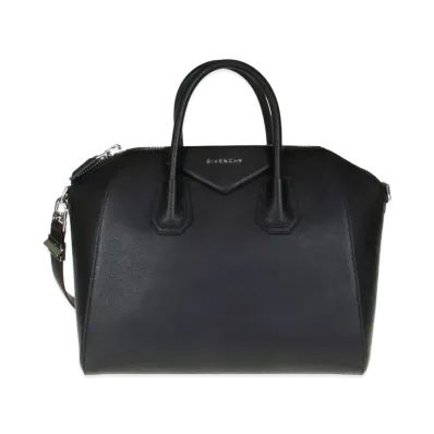 GIVENCHY Medium Antigona Bag in Grained Leather "Black"