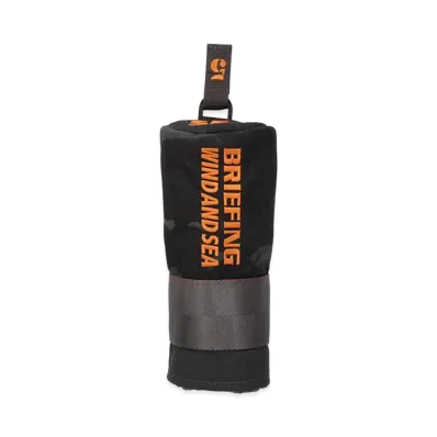 WIND AND SEA x BRIEFING GOLF Barrel Utility Cover Camo Combi "Orange"
