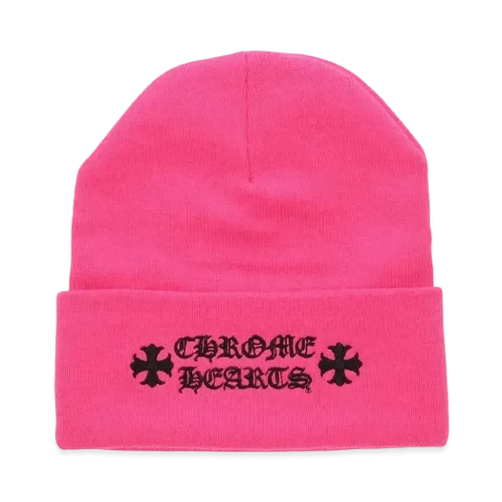 Chrome Hearts Wool Watch Cap Logo Embroidery Beanie "Pink"