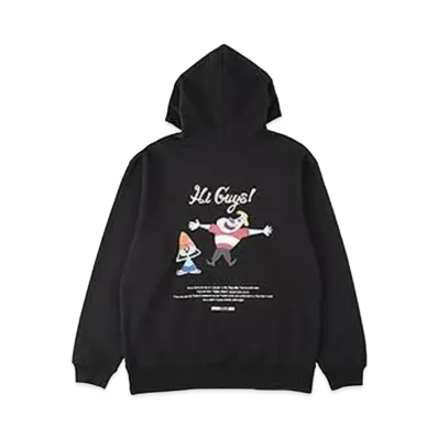 WIND AND SEA x PaRappa the Rapper (Parappa&Joe Chin) Hoodie "Black"