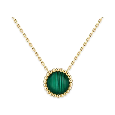 Van Cleef & Arpels Perlee couleurs pendant "18K Yellow gold/Malachite"