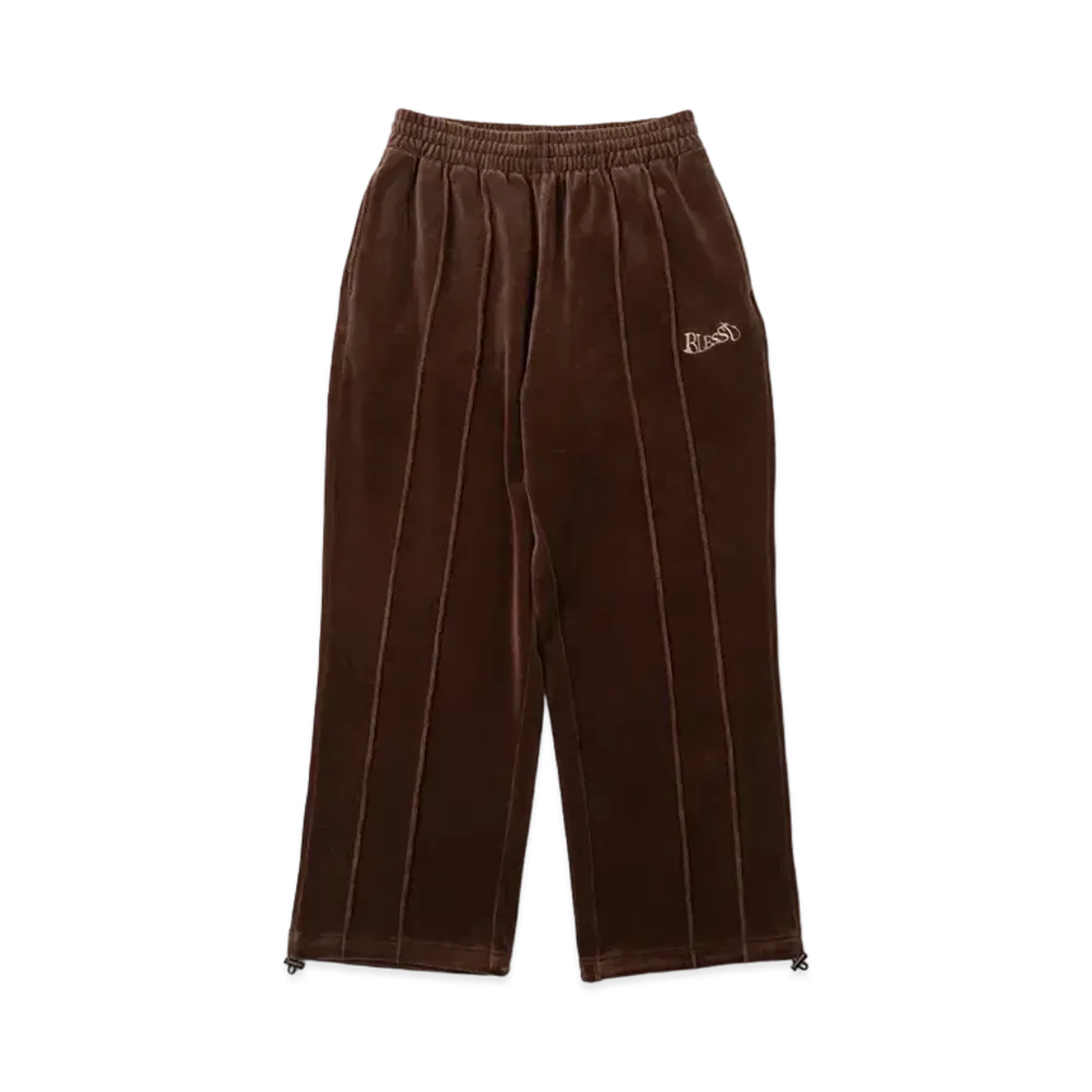 BLESS U Velours Track Pants "Brown"