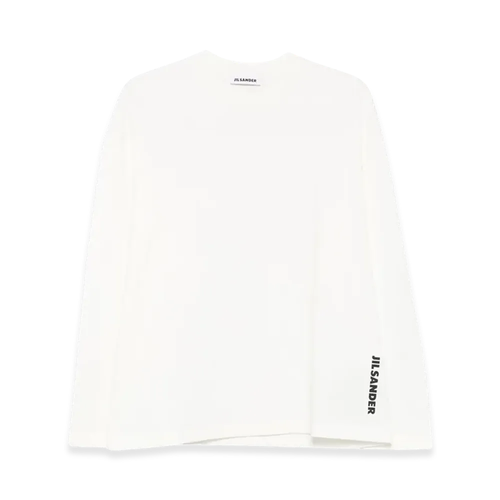 Jil Sander Women's Long Sleeve T-Shirts "White"