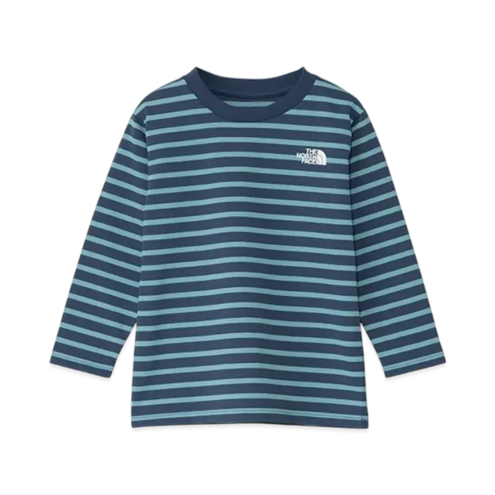 The North Face Kids Toddler Long Sleeve Field Border Tee "Mountain Blue"