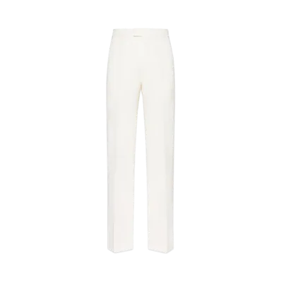 Alexander McQUEEN Wide Leg Pants "Soft White"
