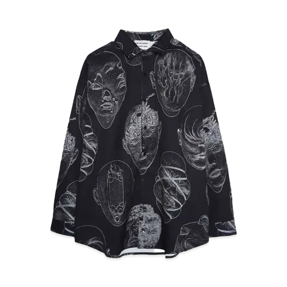 Pas Une Marque Johnson Tsang Sketchbook Button Down Shirt "BLACK"