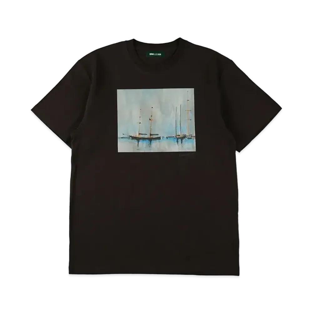 WIND AND SEA Landscape Art Tee "Charcoal"