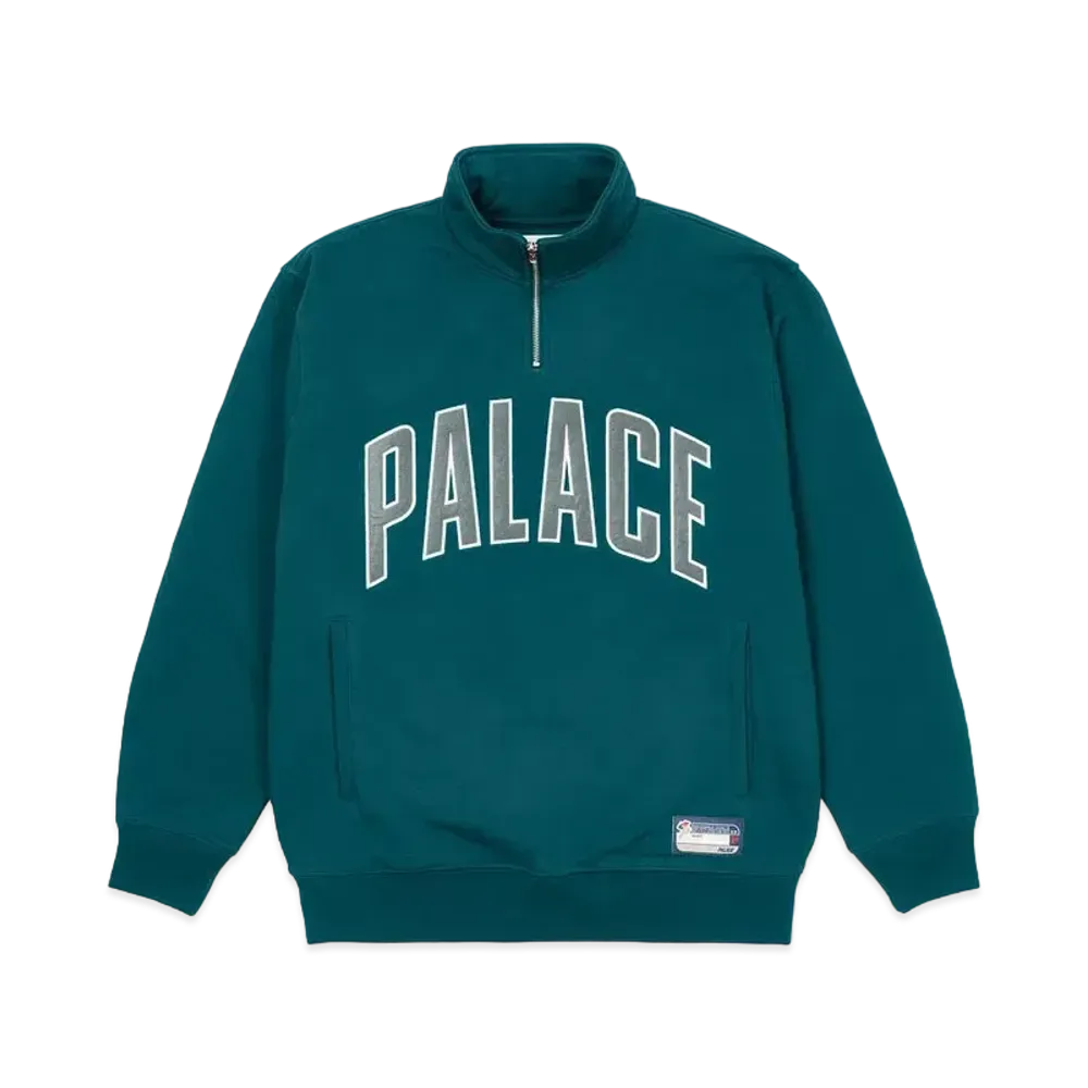 PALACE 1/4 ZIP FUNNEL "Green"