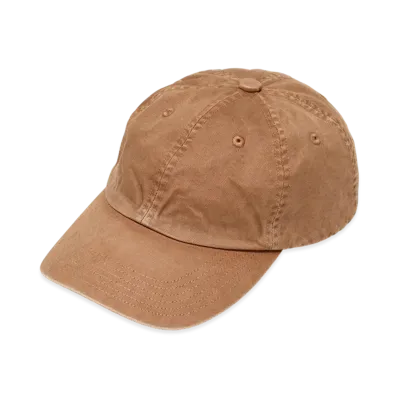 AURALEE Product Dyed Finx Chino Cap Made By Kijimatakayuki "Light Brown"