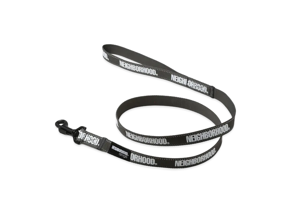 NEIGHBORHOOD Dog Leash Narrow "Gray"