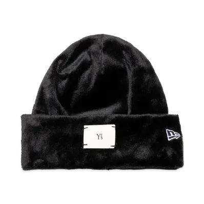 NEW ERA x Y's Basic Cuff Knit FW26 Micro Fur "Black"